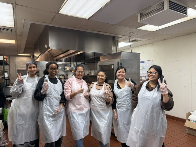 Volunteers with program participants